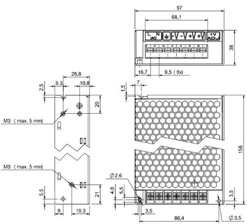 自動化電源設備 BAE PS-XA-1W-24-065-055