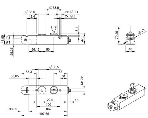 安全開關 BID F101-2M1M3-M02AZ0-S115