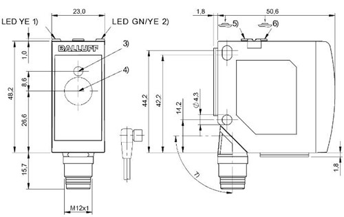 光電距離傳感器 BOD 23K-LA01-S92