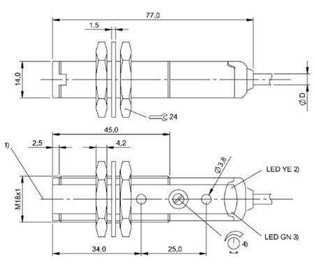 光敏傳感器 BOS 18KF-NA-1PD-C-02