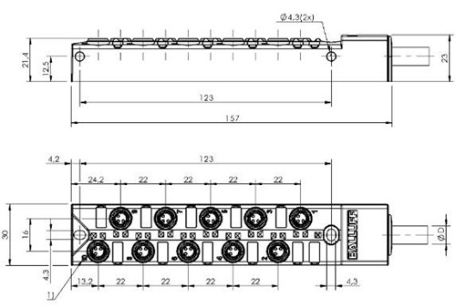 被動式分配器 BPI AM3030-5K-B0-KPXC0-100