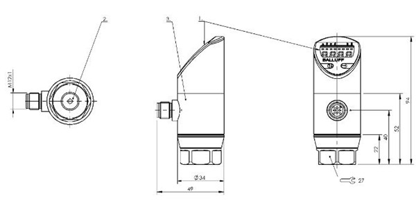 壓力傳感器 BSP B600-EV003-A02A0B-S4