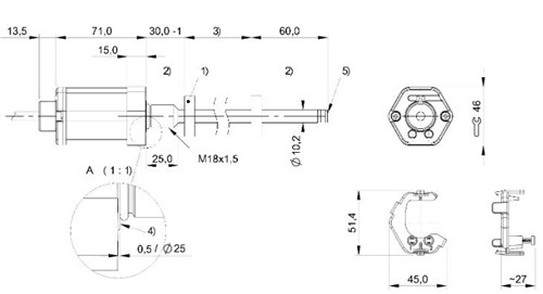 磁致伸縮傳感器 BTL7-E501-M0100-B-KA05