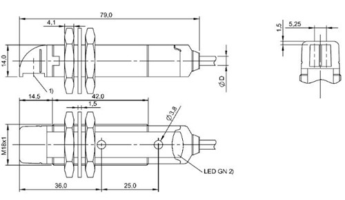 光敏傳感器 BOS 18KW-PA-1XA-C-02