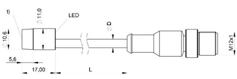 感應式傳感器 BES G11EA-NOC60F-EP00，3-GS04