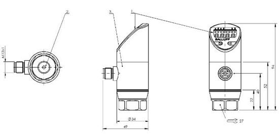 壓力傳感器 BSP B100-EV002-A02A0B-S4-003