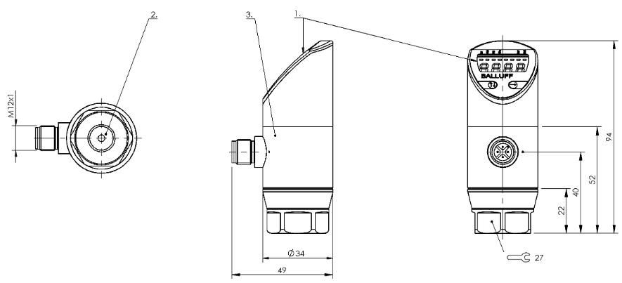 壓力傳感器 BSP B002-EV003-A00A0B-S4