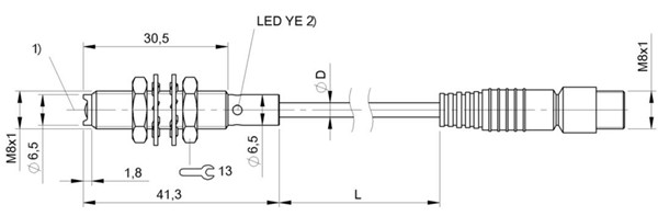 光敏傳感器 BOS 08E-PI-KH22-00，2-S49
