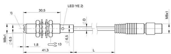 光敏傳感器 BOS 08E-PO-KD20-00，2-S49