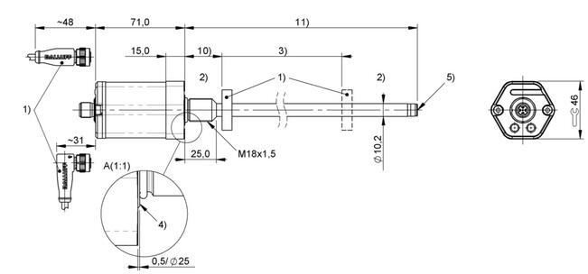 磁致伸縮傳感器 BTL6-U101-M0200-B-S4