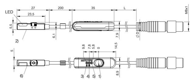 磁敏氣缸傳感器 BMF 235K-H-PO-C-A2-S75-00，3