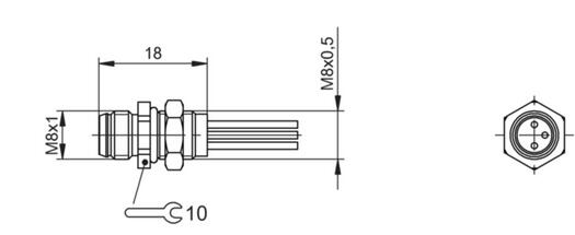 法蘭插接器 BCC M353-0000-20-RM049-020