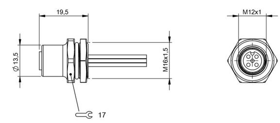 法蘭插接器 BCC M455-0000-1A-RM014-020