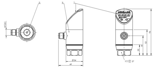 壓力傳感器 BSP B100-EV003-A02A0B-S4