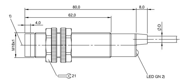 單向光柵 BLS 18K-XX-7P-BO-L-03