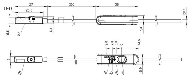 磁敏氣缸傳感器 BMF 235K-H-PS-C-A2-PU-02