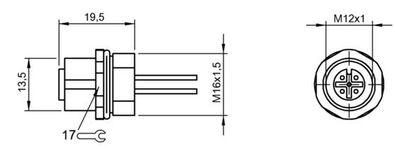 法蘭插接器 BCC M455-0000-1A-RM020-005