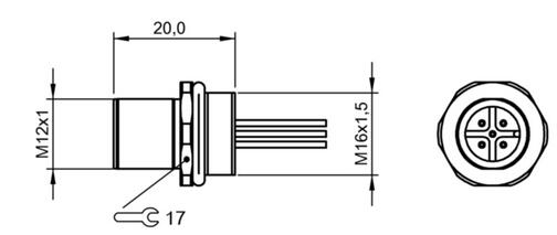 法蘭插接器 BCC M455-0000-2A-RM014-005
