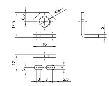 通用型支架 BES 08-HW-1/BES 08-HW-4/BES 08-HW-5