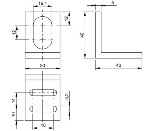 通用型支架 BES 12-HW-1/BES 16-HW-1