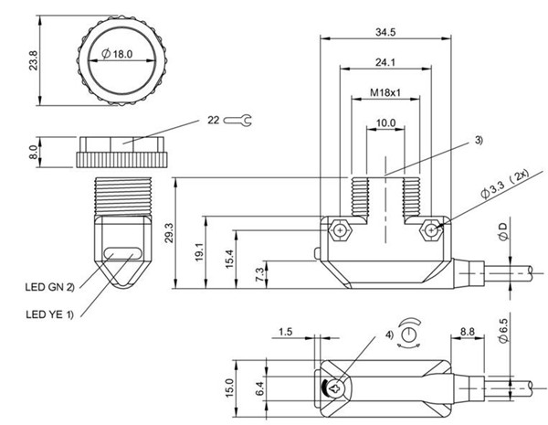 反射光柵 BOS 11K-PA-PR10-02