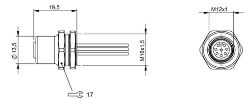 法蘭插接器 BCC M458-0000-1A-RM015-020