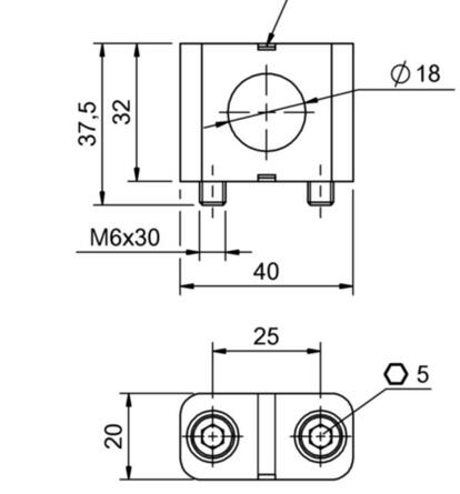 固定箍 BAM MC-XA-035-D18，0-B