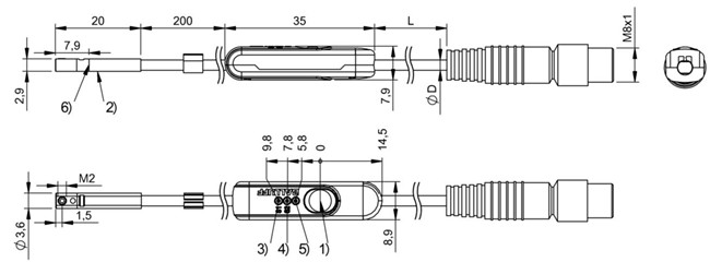 磁磁敏氣缸傳感器 BMF 203K-H-PS-C-A2-S75-00，3