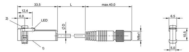 磁敏氣缸傳感器 BMF 305K/HW23-PS-C-2-SA2-S49-00，2 ASM
