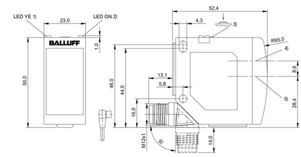 光電距離傳感器 BOD 23K-LI01-S4