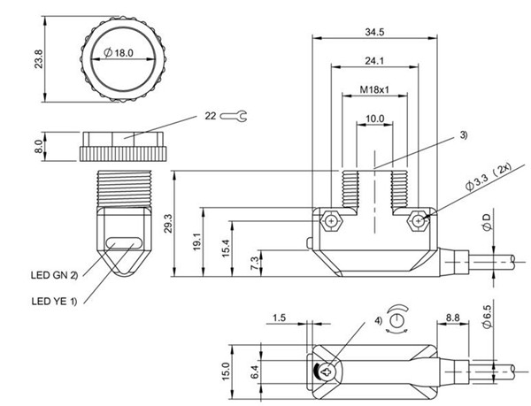 光敏傳感器 BOS 11K-PA-ID10-02