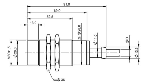 感應式傳感器 BES 516-125-SA1-05
