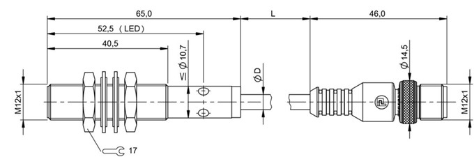 感應式距離傳感器 BAW M12MG2-UAC20B-BP00，2-GS04