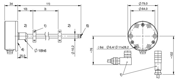 磁致伸縮傳感器 BTL7-E500-M0100-K-SR32