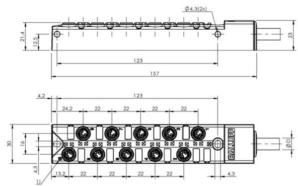 被動式分配器 BPI AM3040-5K-B0-KPXP0-150
