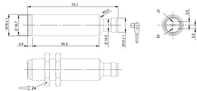 反射光柵 BOS 18E-PA-PR20-S4