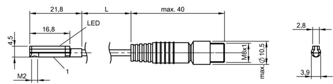 磁敏氣缸傳感器 BMF 214K-PS-C-2A-SA2-S49-00，5