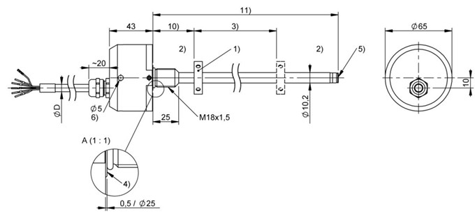 磁致伸縮傳感器 BTL5-P1-M5050-H-KA30