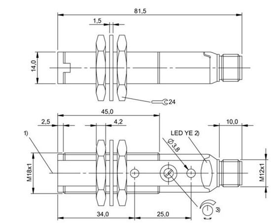 反射光柵 BOS 18KF-NA-1LQP-S4-C