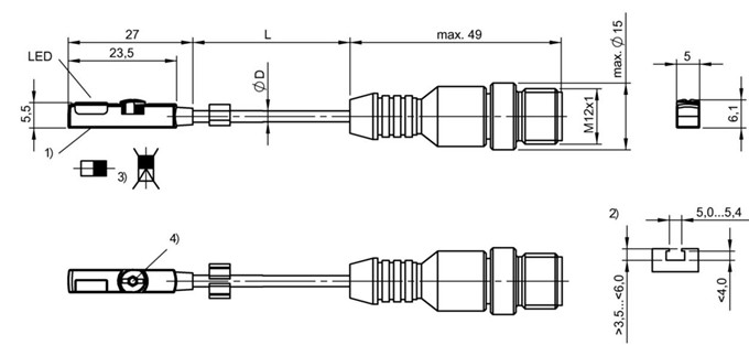 磁敏氣缸傳感器 BMF 235K-PS-C-2A-SA2-S4-00，5