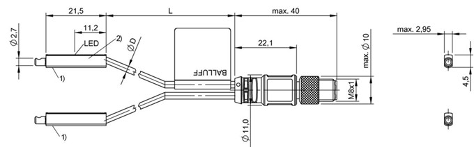 磁敏傳感器 BMF 303K-PS-C-2A-SA95-S75-00，3