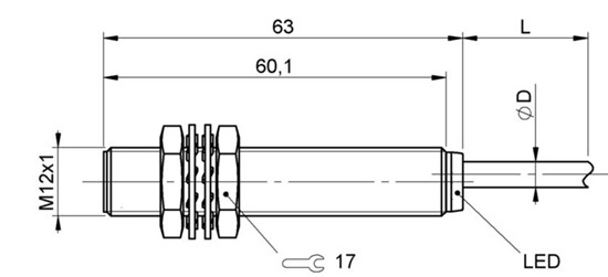 感應式距離傳感器 BAW M12MN-ICC35C-BP02