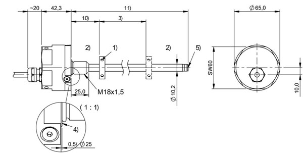 磁致伸縮傳感器 BTL7-A100-M1200-H-SA262-KA10