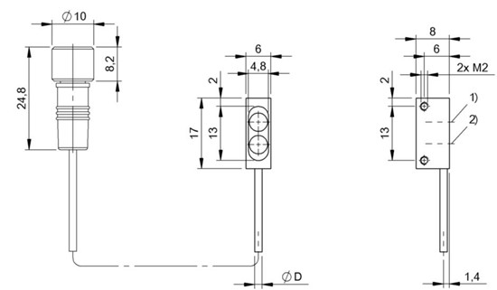 光學傳感器頭 BOH DI-R014-005-01-S49F