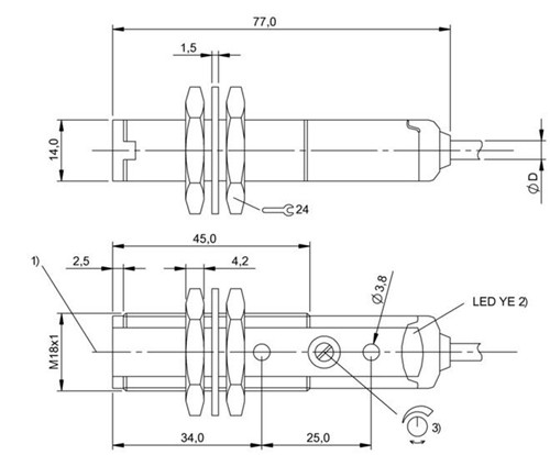 反射光柵 BOS 18KF-PA-1LQP-C-02