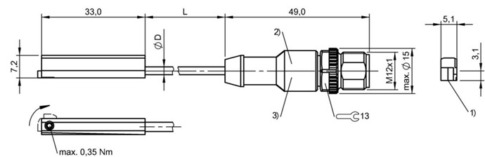 磁敏氣缸傳感器 BMF 315M-PS-W-2-SA4-S4-00，3