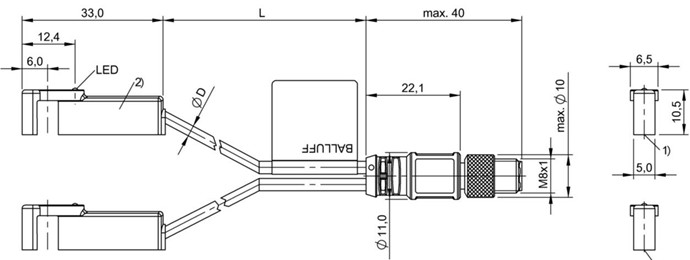磁敏氣缸傳感器 BMF 305K-PS-C-2-SA95-S75-00，3