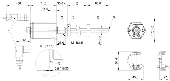 磁致伸縮傳感器 BTL7-A110-M0100-B-S32