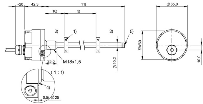 磁致伸縮傳感器 BTL7-E100-M0175-H-SA262-KA10