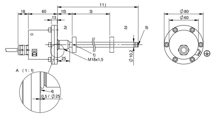 磁致伸縮傳感器 BTL5-E10-M2220-B-DEXB-KA40